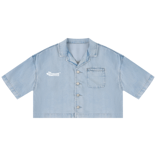 Work hard - Women's Vintage Wash Boxy Croptop
